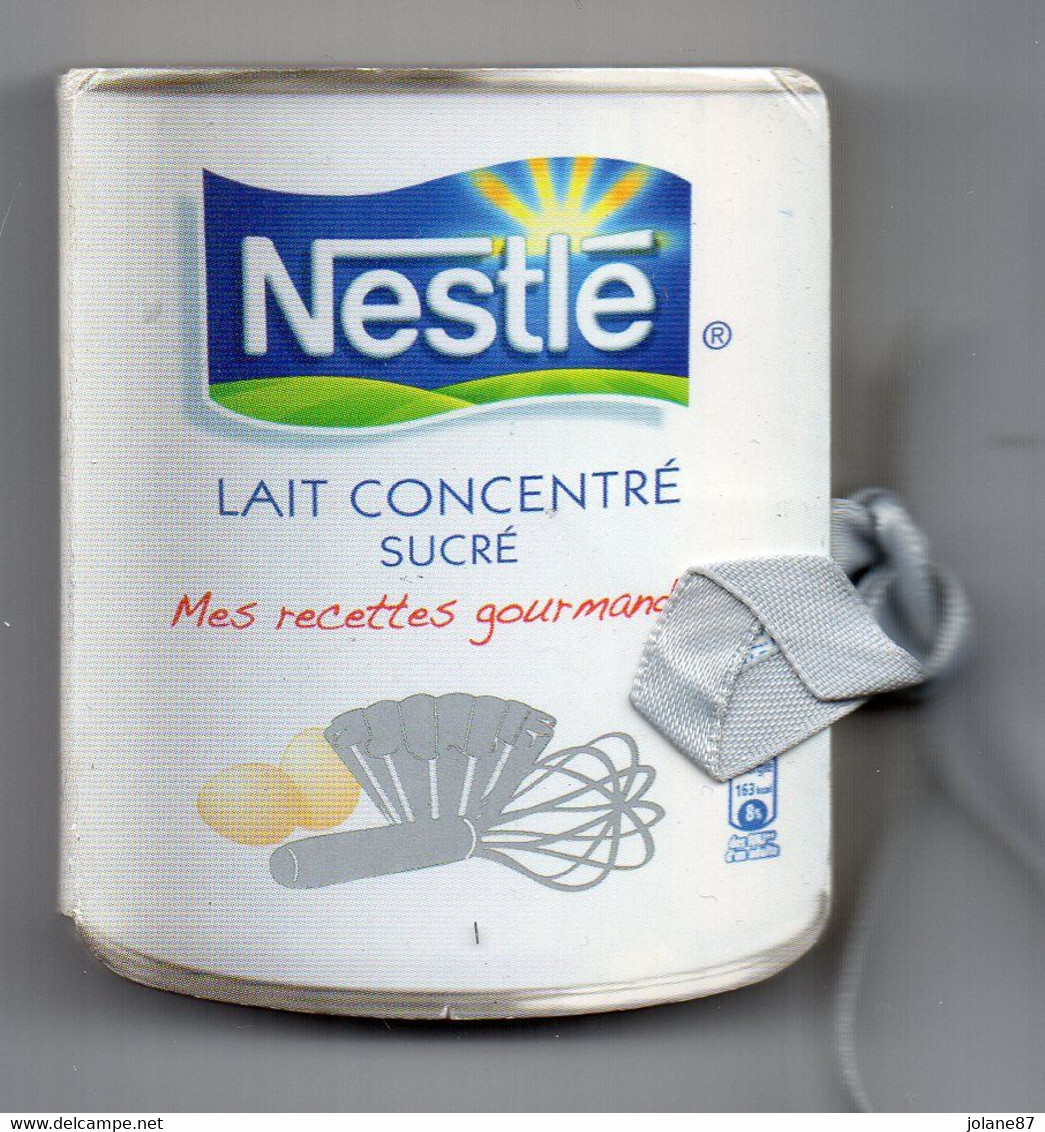 MAGNET LIVRE DE RECETTE   -    NESTLE LAIT CONCENTRE SUCRE - Publicitaires