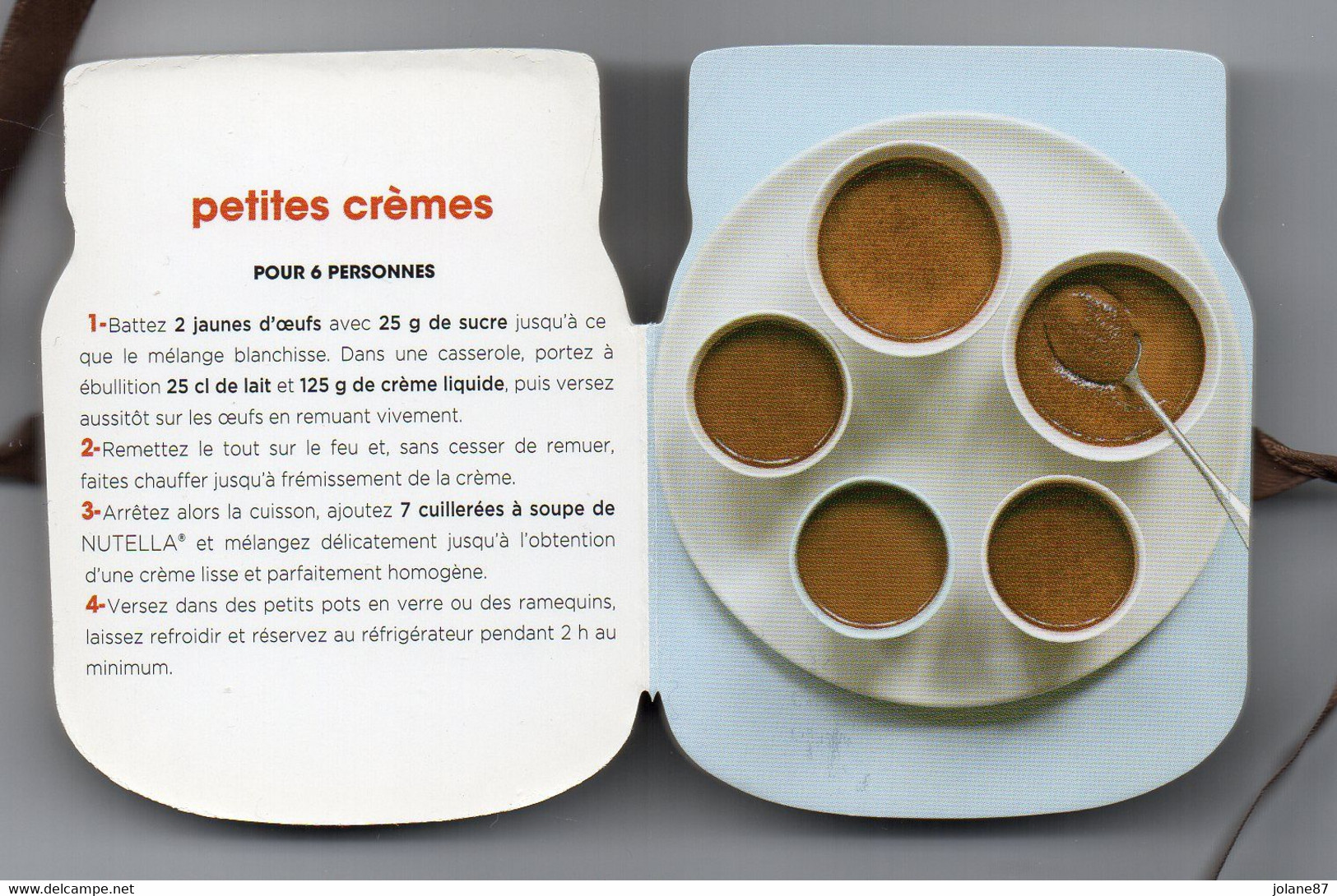 MAGNET LIVRE DE RECETTE   -    NUTELLA PATE A TARTINER AUX NOISETTES - Publicitaires