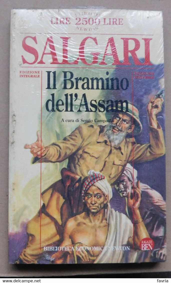 Il Bramino Dell'Assam # Salgari # Newton  # 22x13,5  #  Mai Aperto, Ancora Nel Celophan Originale - Azione E Avventura