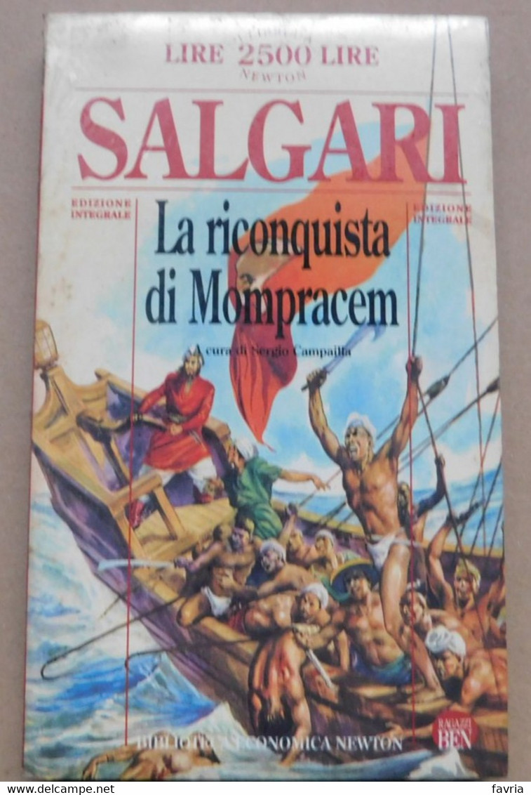 La Riconquista Di Mompracem # Salgari # Newton  # 22x13,5  #  Mai Aperto, Ancora Nel Celophan Originale - Actie En Avontuur