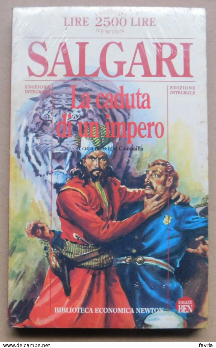 La Caduta Di Un Impero  # Salgari # Newton  # 22x13,5  #  Mai Aperto, Ancora Nel Celophan Originale - Azione E Avventura