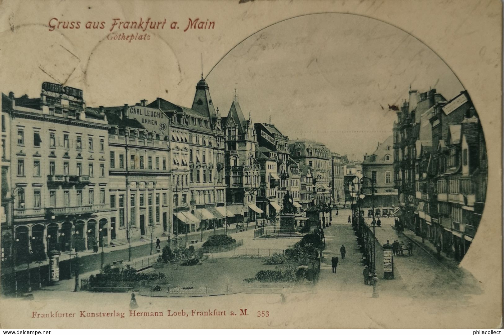 Frankfurt A. Main // Gruss Aus // Gotheplatz 1900 - Frankfurt A. Main