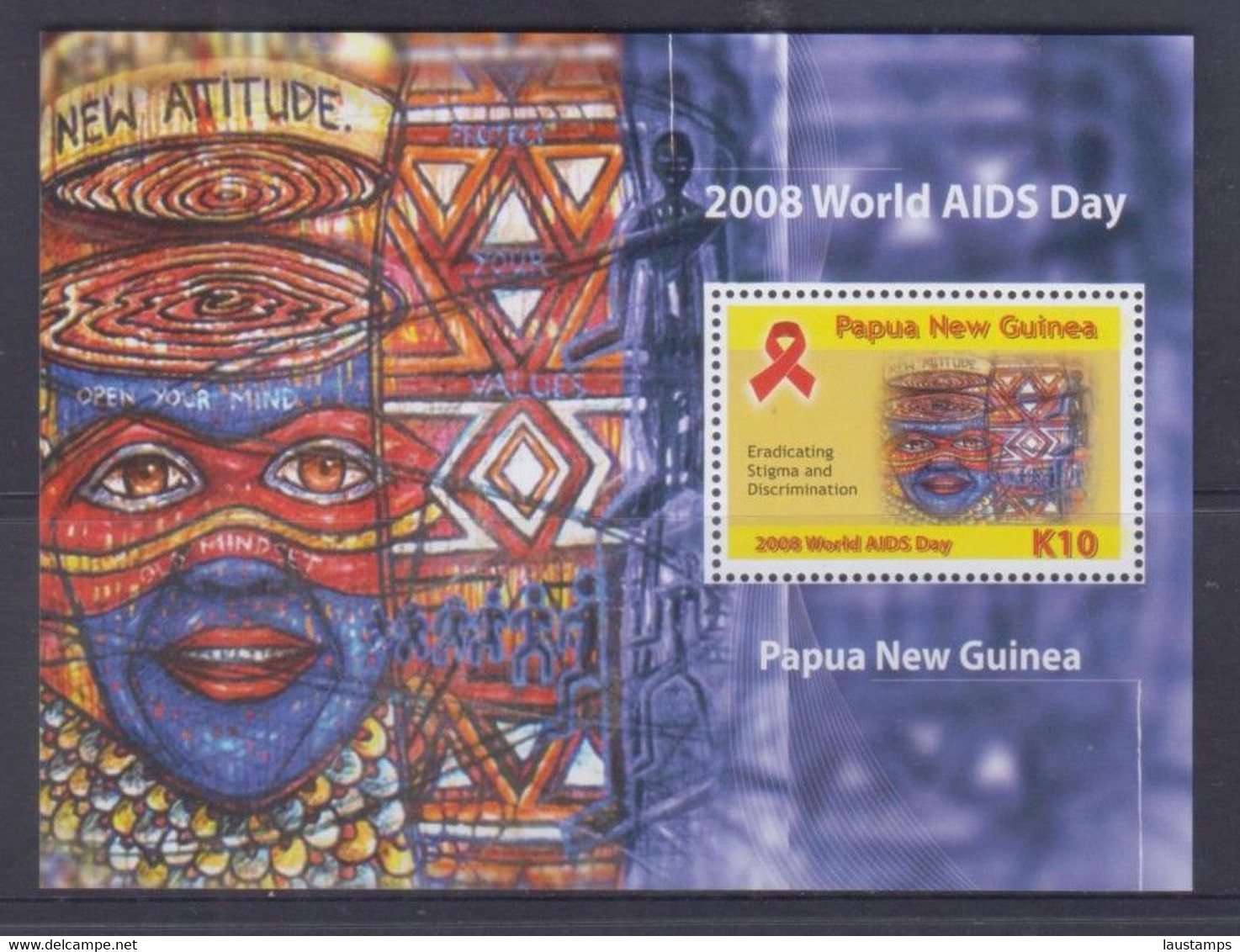 Papua New Guinea 2008 World AIDS Day S/S MNH - Papua-Neuguinea