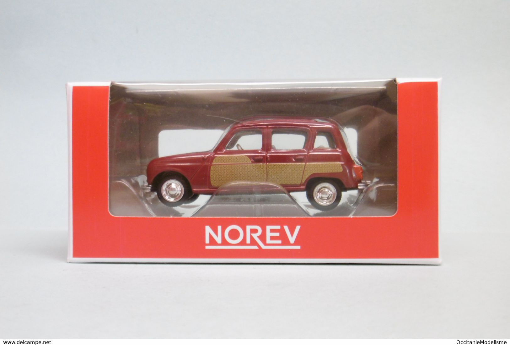 Norev - RENAULT 4 4L PARISIENNE Bordeaux Neuf NBO 3 Inches 1/64 - Norev