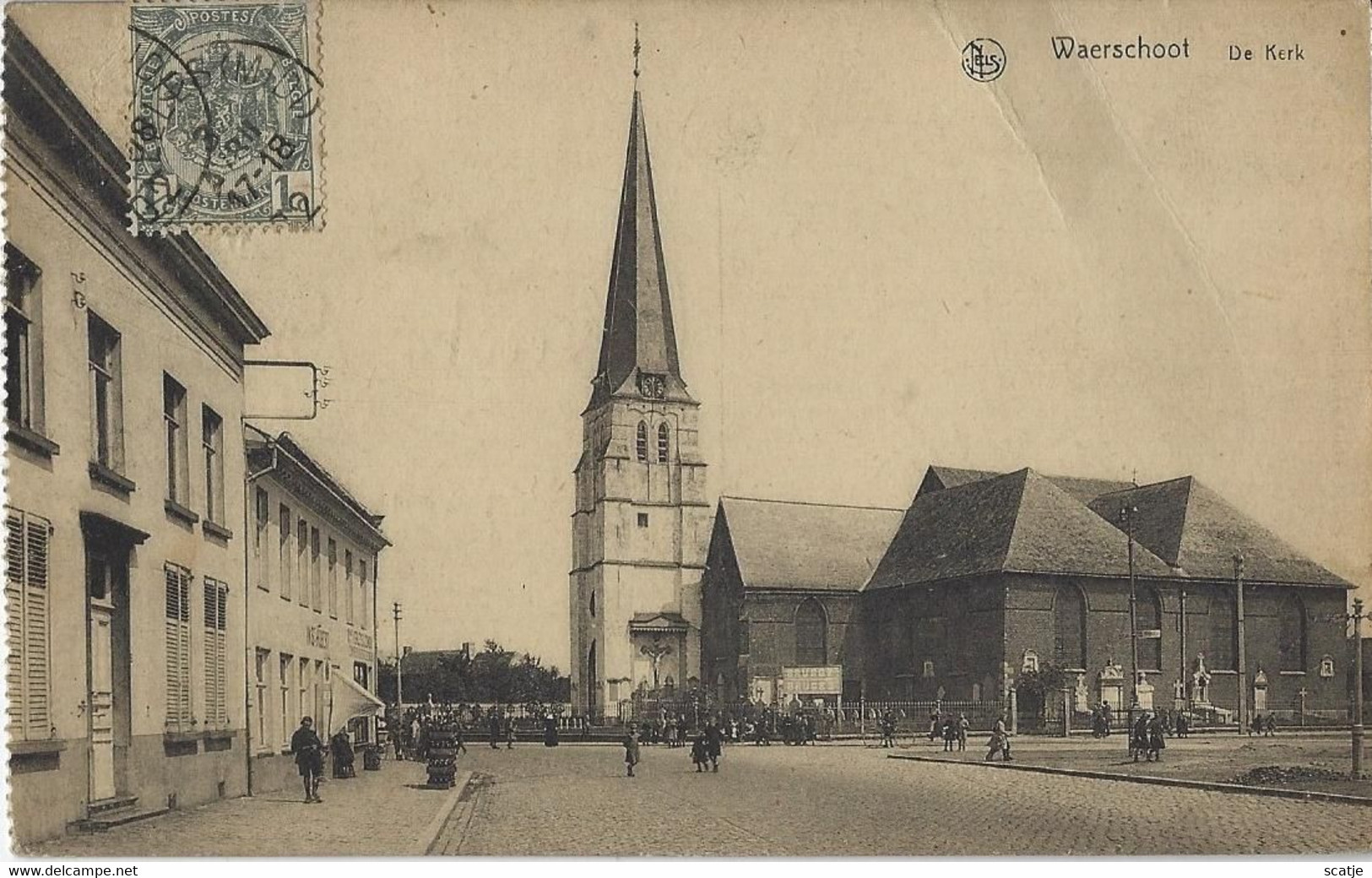 Waerschoot    De Kerk  (Kreuk) - Waarschoot