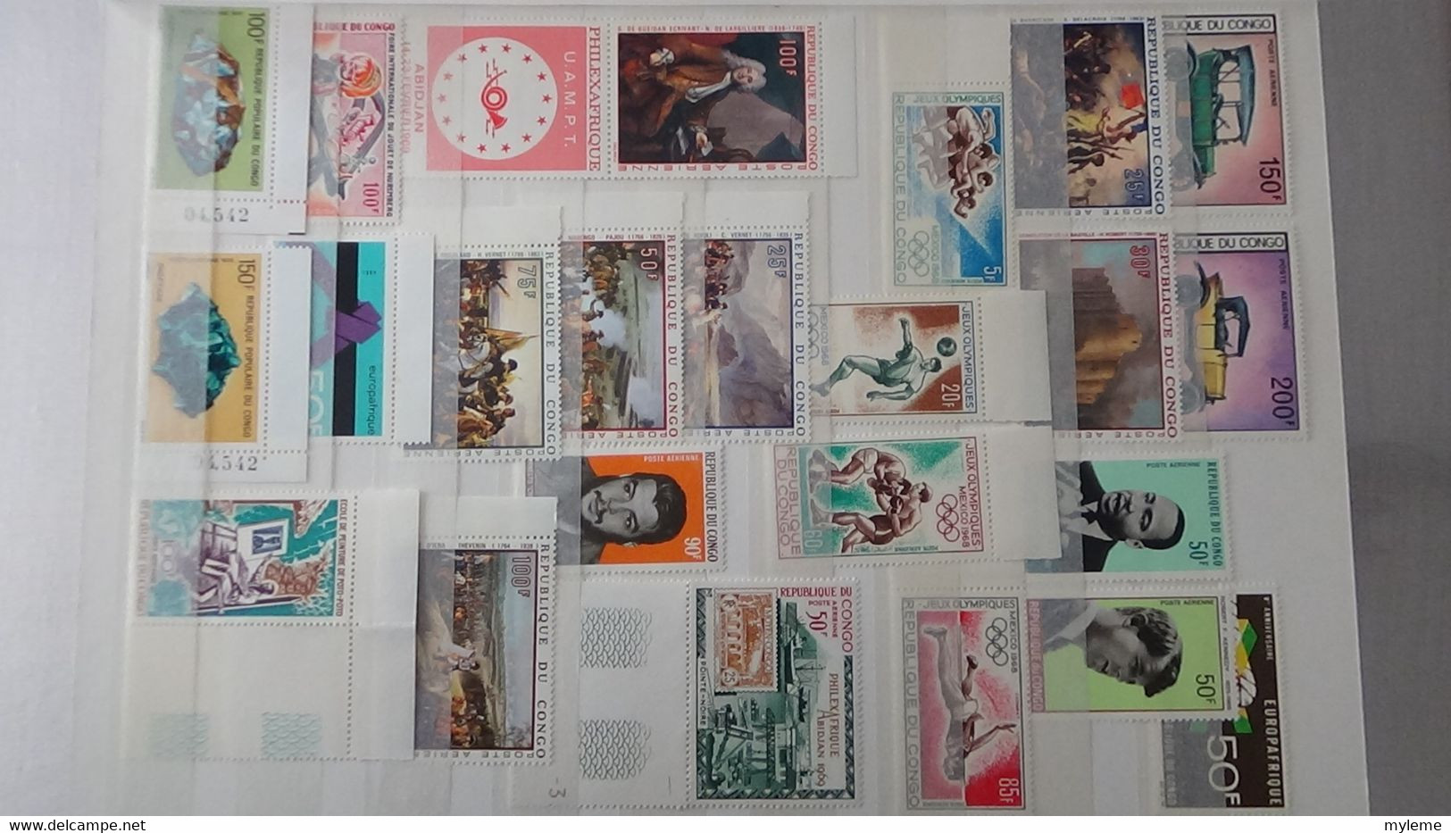 L43 Collection timbres ** de différents pays d'Afrique dont Congo, Centrafrique, Dahomey, Gabon ... Voir commentaires