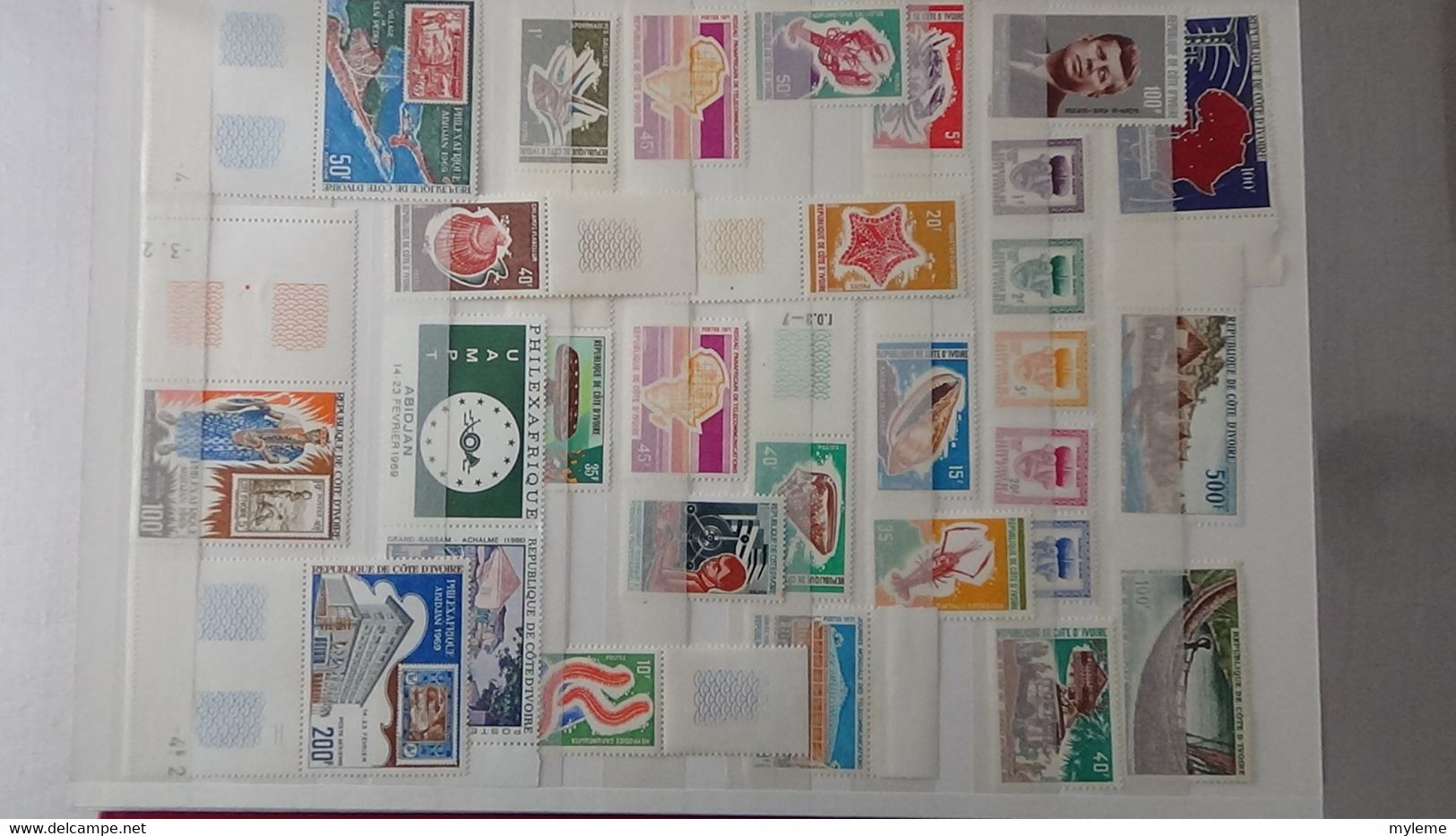 L43 Collection timbres ** de différents pays d'Afrique dont Congo, Centrafrique, Dahomey, Gabon ... Voir commentaires