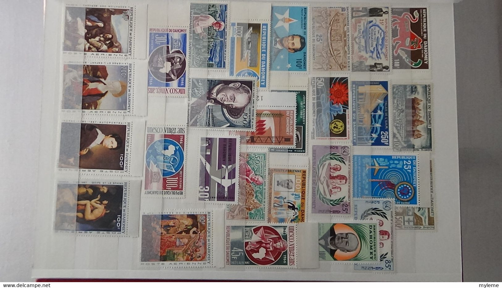 L43 Collection timbres ** de différents pays d'Afrique dont Congo, Centrafrique, Dahomey, Gabon ... Voir commentaires