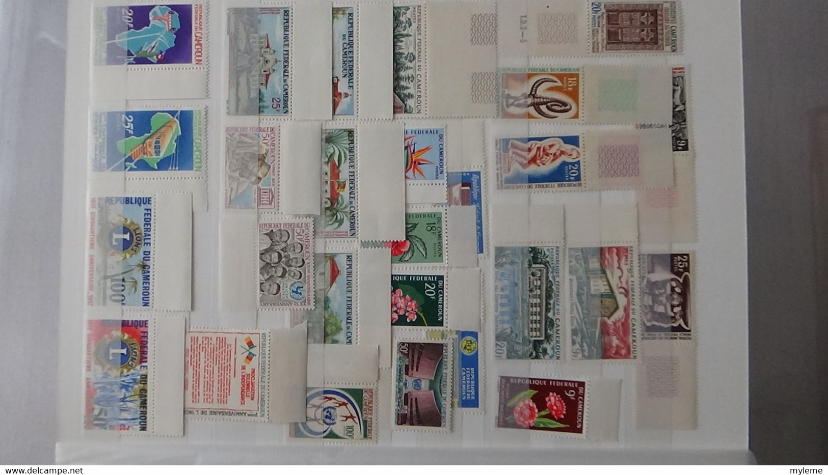 L44 Collection timbres ** de différents pays d'Afrique dont Algérie, Cambodge, Cameroun, Centrafri ... Voir commentaires