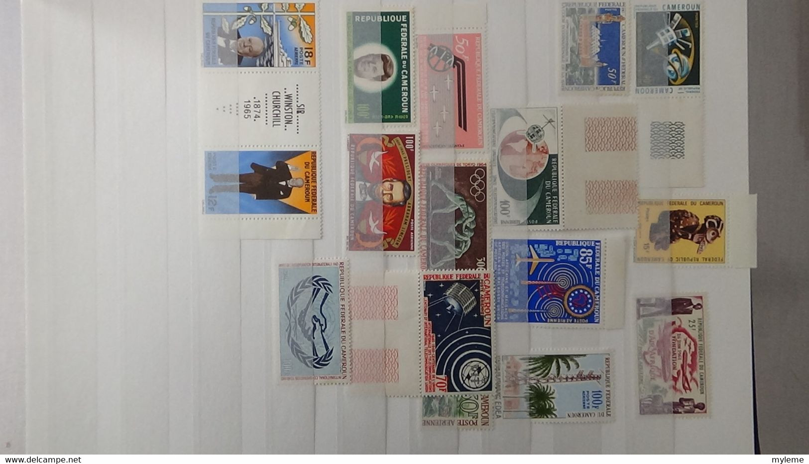 L44 Collection timbres ** de différents pays d'Afrique dont Algérie, Cambodge, Cameroun, Centrafri ... Voir commentaires