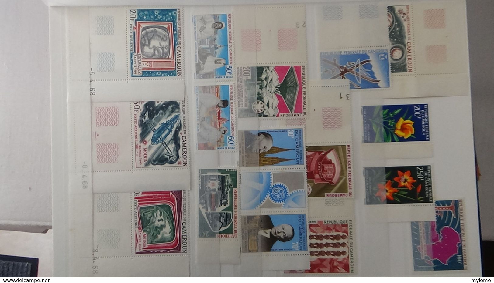 L44 Collection timbres ** de différents pays d'Afrique dont Algérie, Cambodge, Cameroun, Centrafri ... Voir commentaires