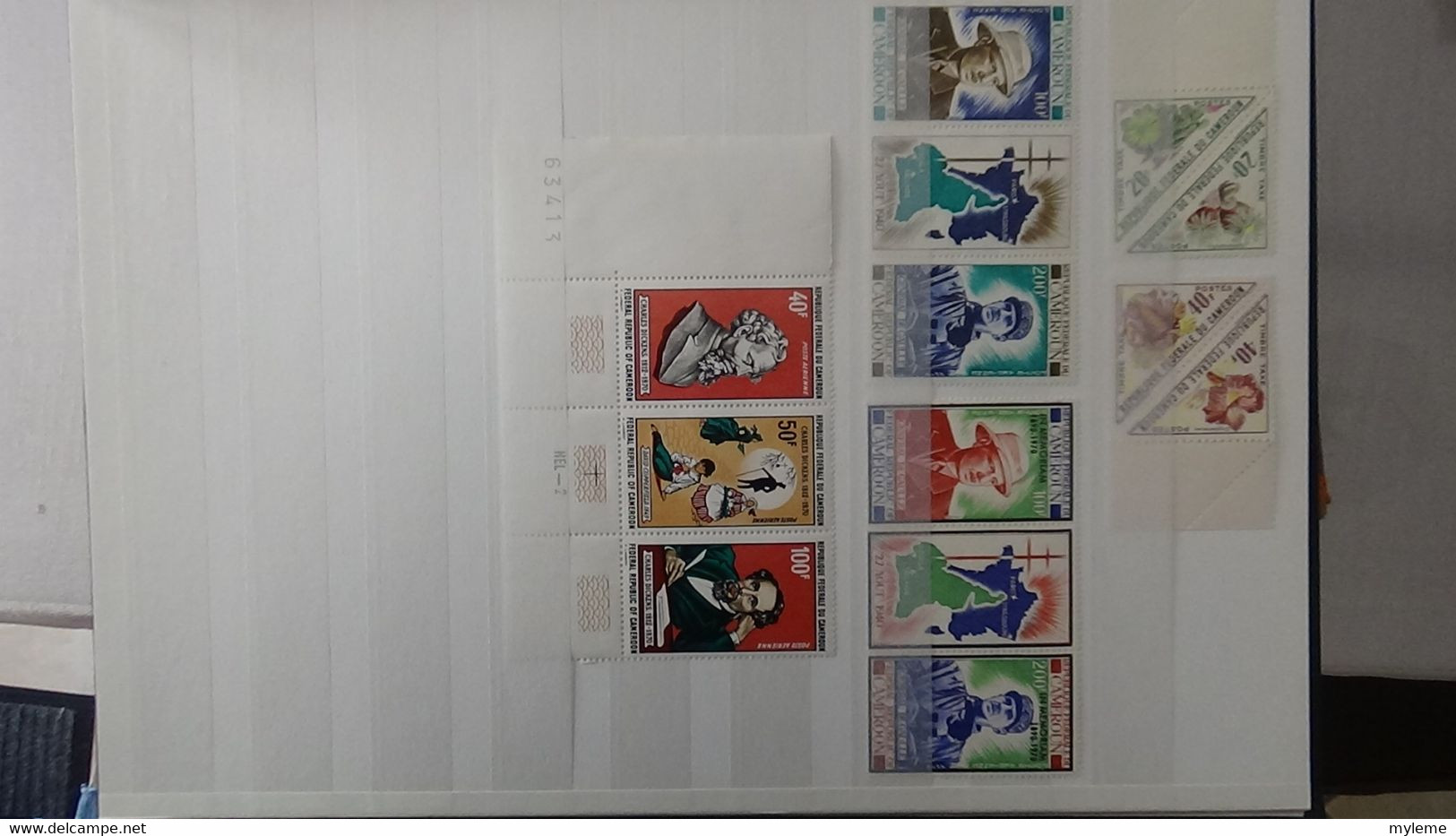 L44 Collection timbres ** de différents pays d'Afrique dont Algérie, Cambodge, Cameroun, Centrafri ... Voir commentaires