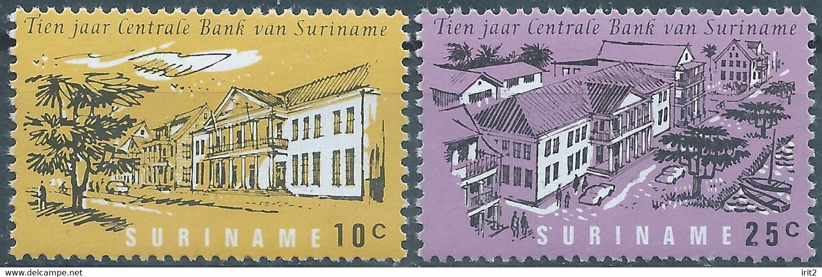 Suriname,1967 The 10th Anniversary Of Surinam Central Bank,MNH - Surinam