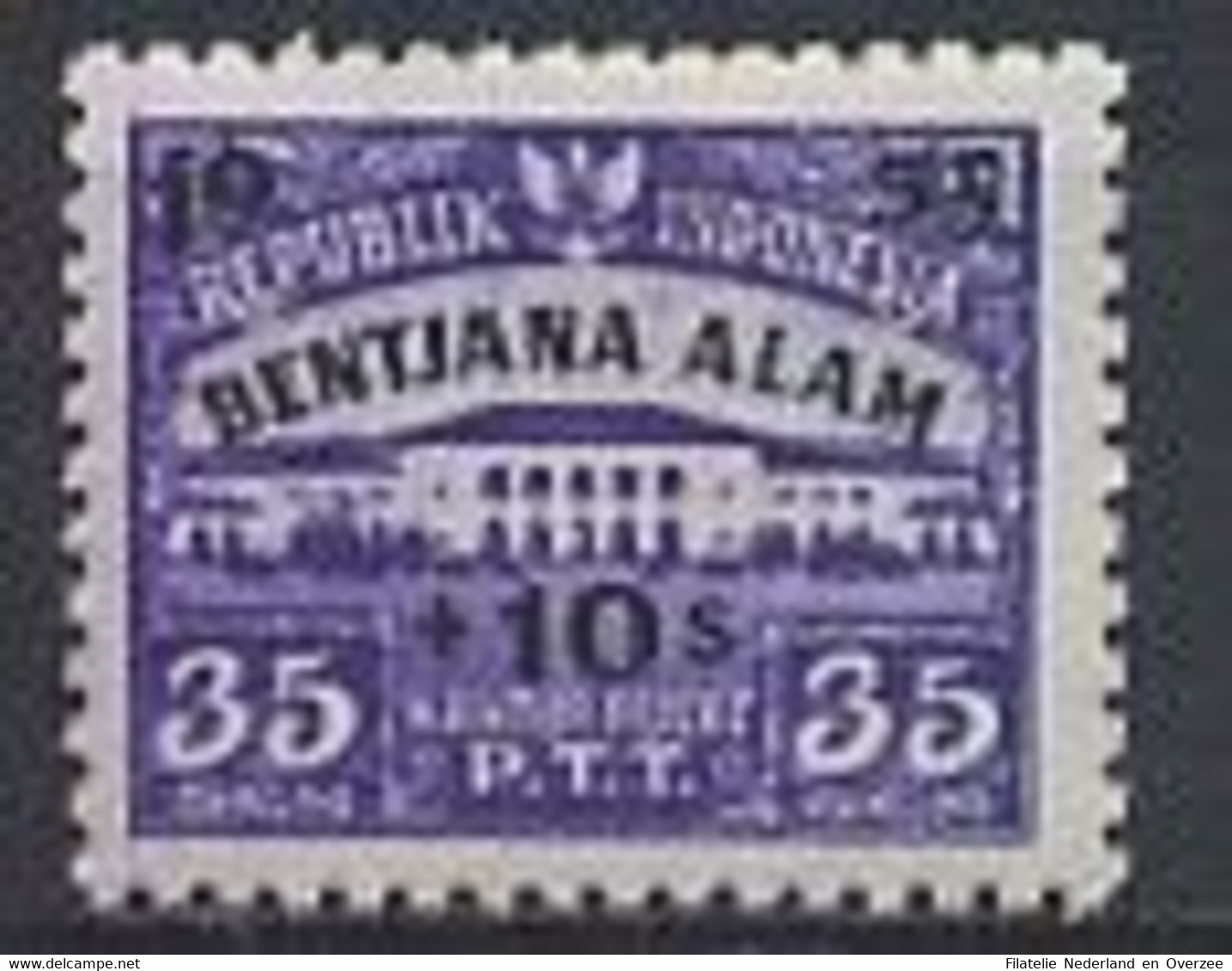 Indonesië / Indonesia 1953 Nr 117 Postfris/MNH Ten Bate Van De Slachtoffers Van De Watersnood In Atjeh - Indonesia