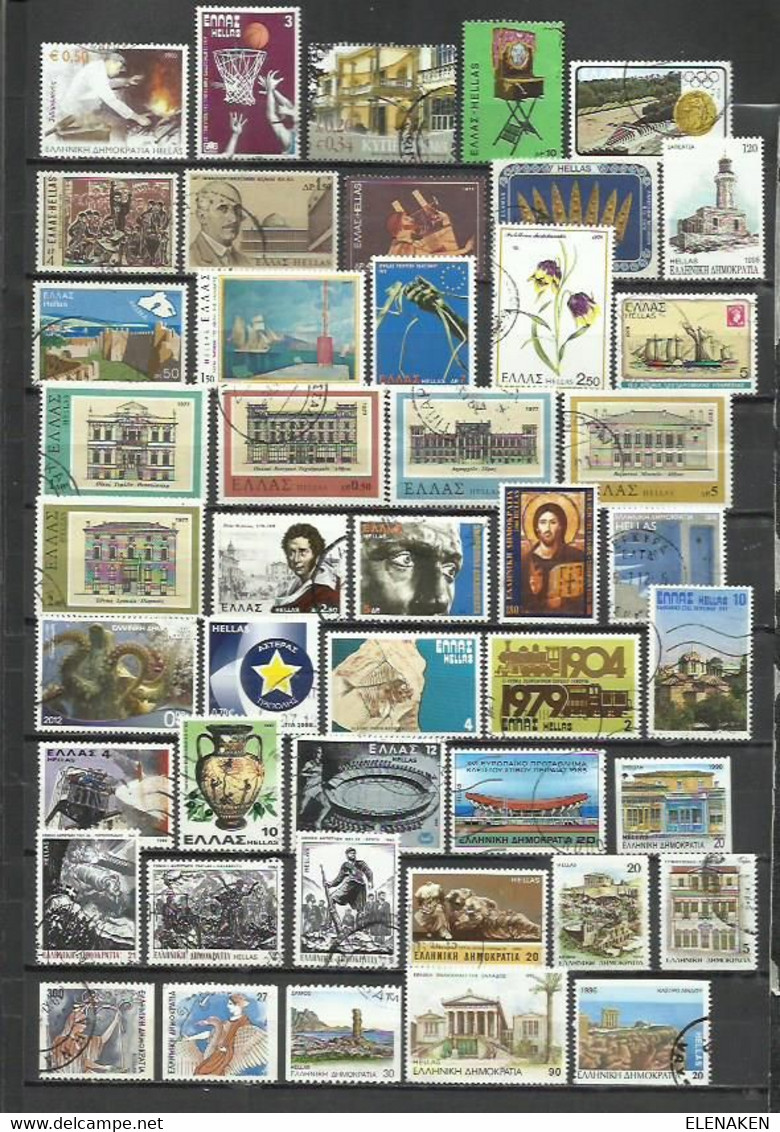 R52-LOTE SELLOS GRECIA SIN TASAR,SIN REPETIDOS,ESCASOS. -GREECE STAMPS LOT WITHOUT PRICING WITHOUT REPEATED. -GRIECHEN - Sammlungen