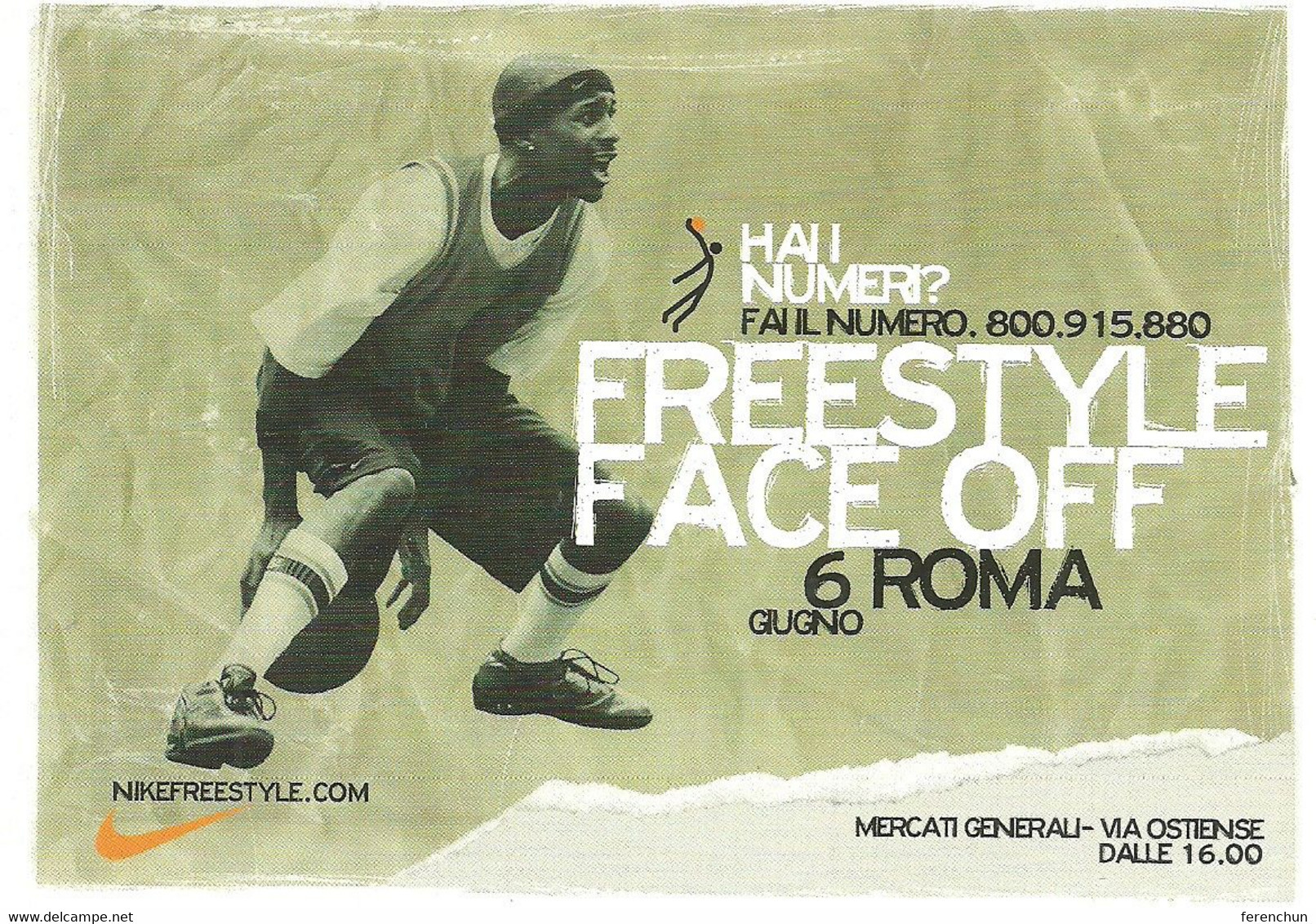 BASKETBALL * SPORT * NIKE * ROME * ADVERTISING * PC 03628 * Italy - Advertising