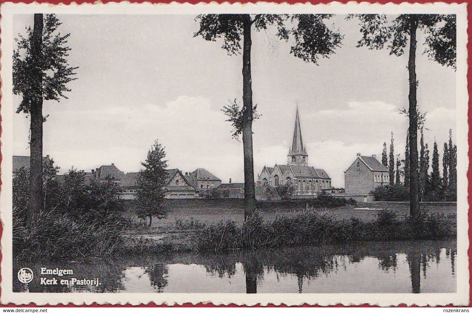 Emelgem Kerk En Pastorij Izegem (In Zeer Goede Staat) - Izegem