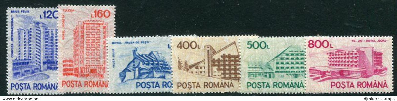 ROMANIA  1991 Definitive: Hotels And Hostels MNH / **.  Michel 4746-51 - Ongebruikt