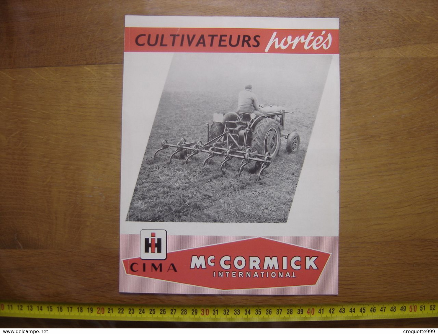 Publicite Depliant Cultivateurs Portes TRACTEURS Mc CORMICK Bouilloux Macon - Other Plans