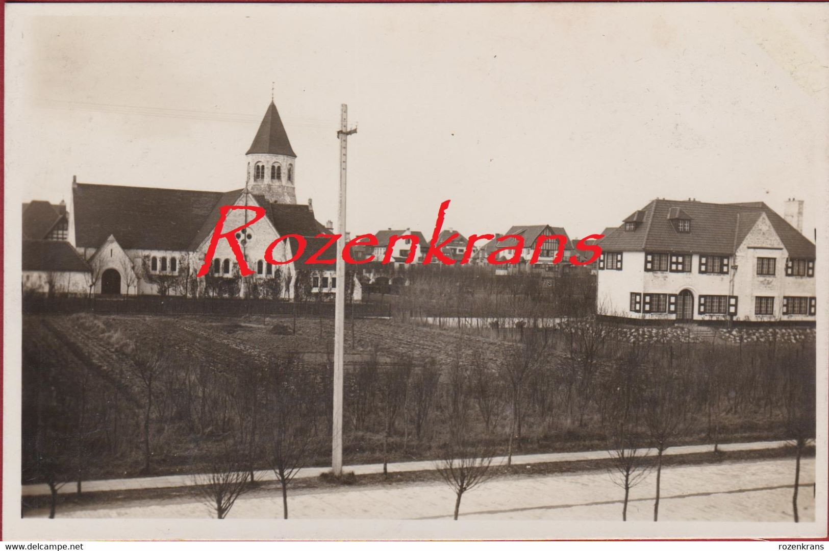 Knokke Knocke Eglise Et Panorma Fotokaart ZELDZAAM (In Goede Staat) - Knokke