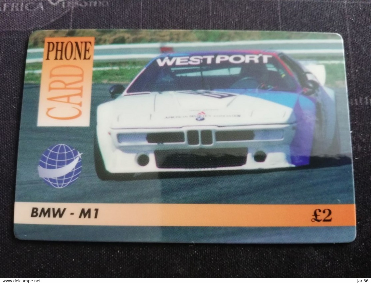 GREAT BRITAIN   2 POUND  BMW -M1  AUTOMOBILES/RACING CARS /SPORT CARS  PREPAID      **3258** - Collections