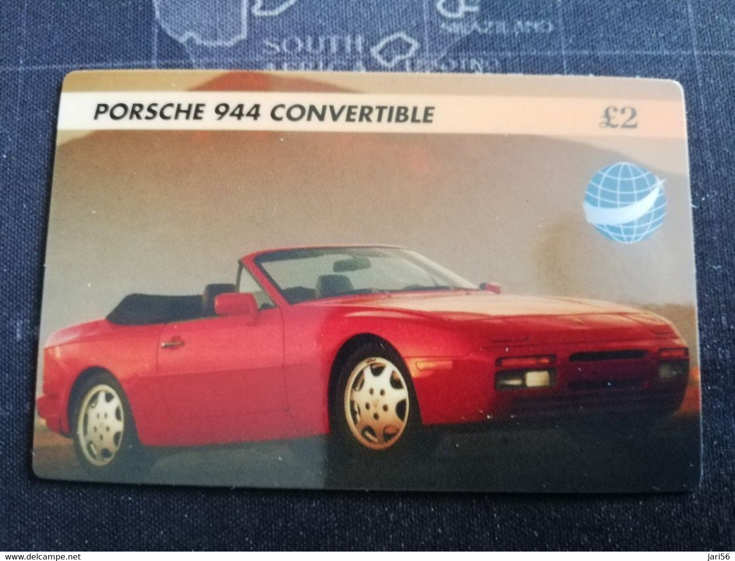 GREAT BRITAIN   2 POUND  PORSCHE 944 CONVERTIBLE    AUTOMOBILES/RACING CARS /SPORT CARS  PREPAID      **3260** - Collections