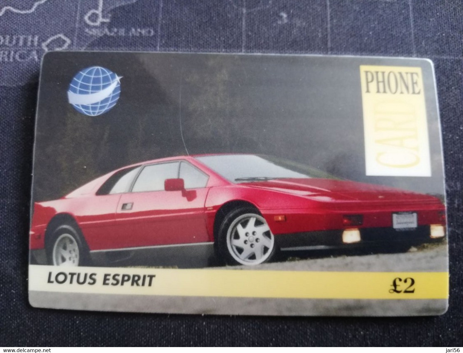 GREAT BRITAIN   2 POUND  LOTUS ESPRIT     AUTOMOBILES/RACING CARS /SPORT CARS  PREPAID      **3264** - [10] Collections