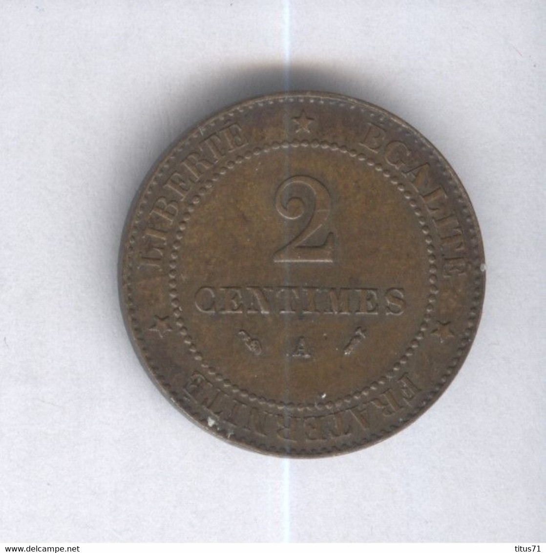 2 Centimes France 1896 A - Other & Unclassified