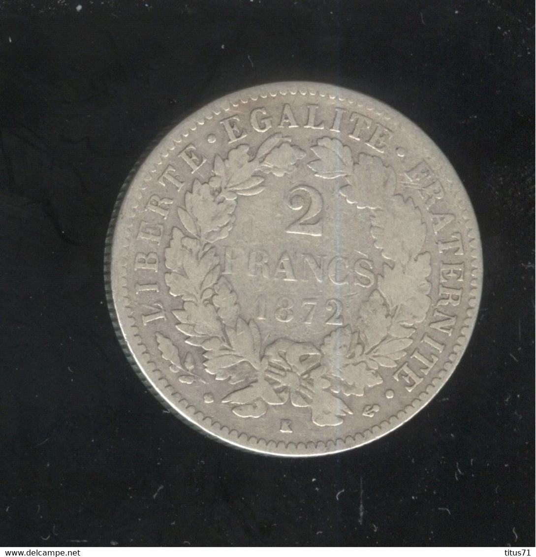 2 Francs France 1872 K - Other & Unclassified