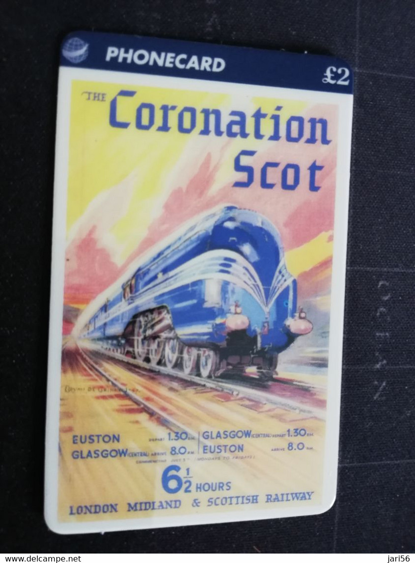 GREAT BRITAIN   2 POUND  THE CORONATION SCOT       TRAINS/RAILWAY   PREPAID      **3269** - Collections