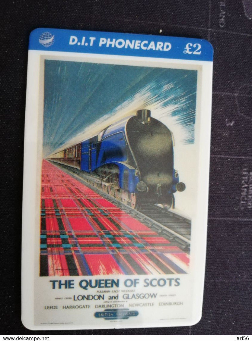 GREAT BRITAIN   2 POUND D.I.T. THE QUEEN OF SCOTS           TRAINS/RAILWAY   PREPAID      **3278** - Collections