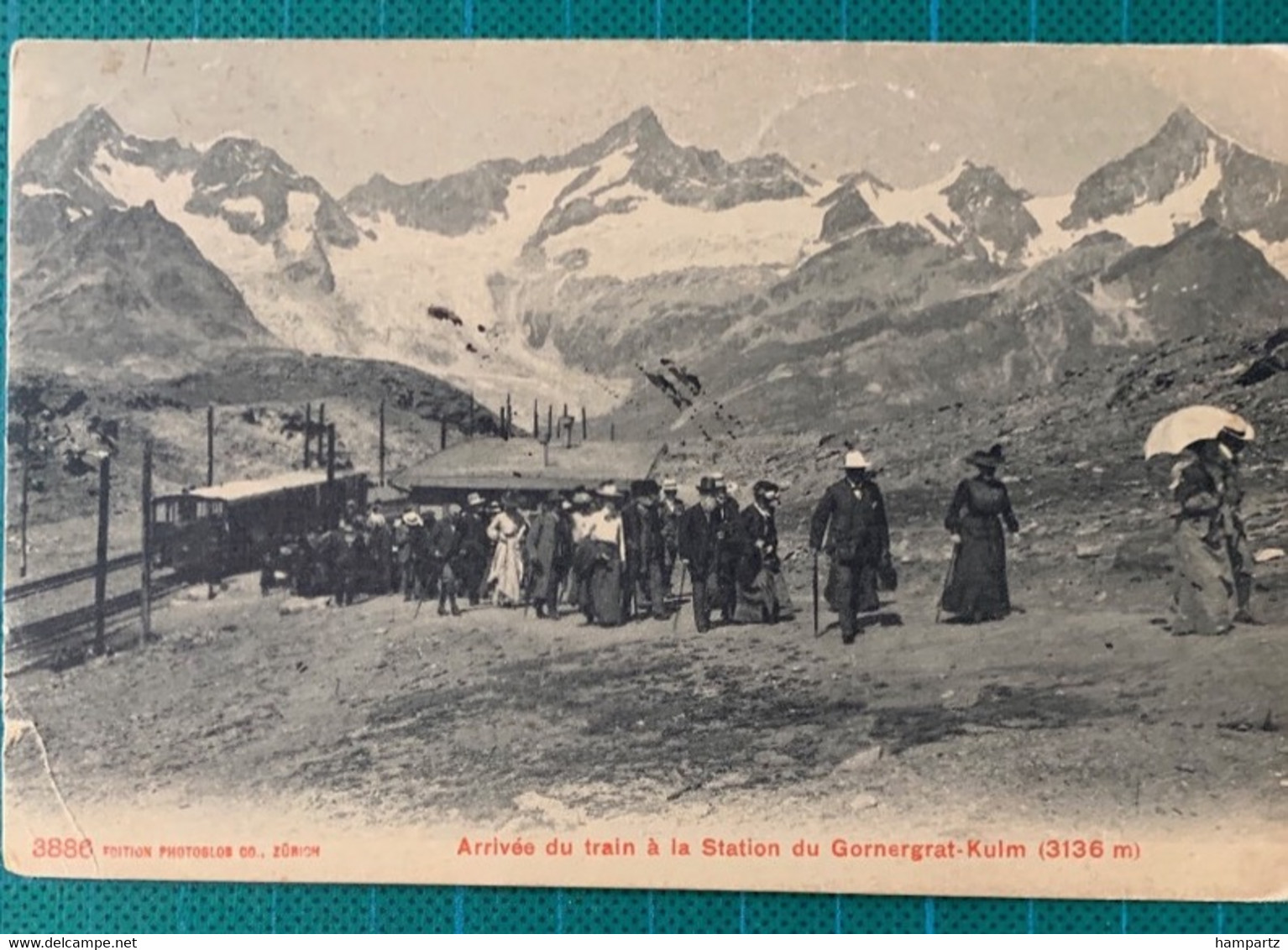 Suisse - Valais - N°Z 83 - Cas Gornergrat 1907 + Cachet "le Plus Haut Bureau De Poste D 'Europe" - CP Avec Pli à Droite - Otros & Sin Clasificación