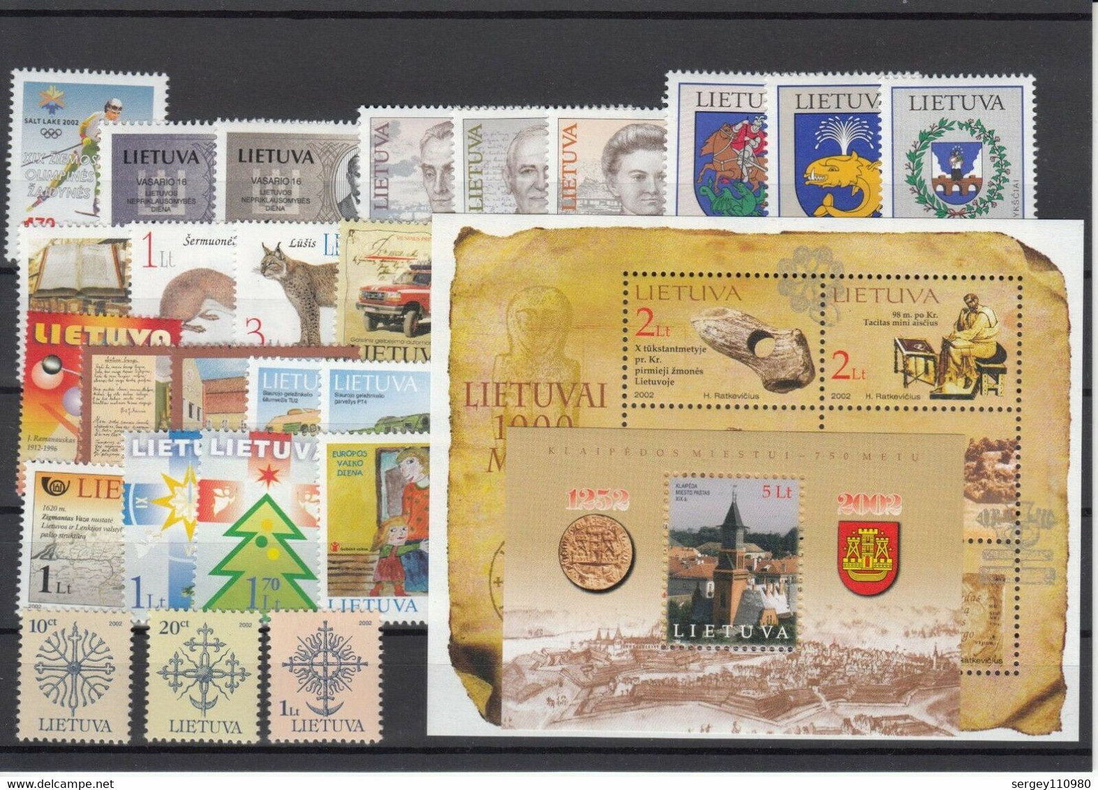 2002. Lithuania. Full Year MNH ** - Lithuania