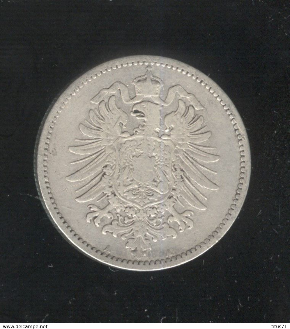 1 Mark Allemagne / Germany 1887 A - 1 Mark