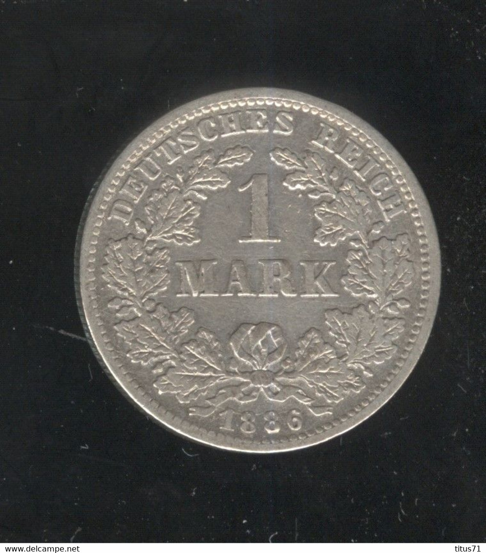 1 Mark Allemagne / Germany 1886 D - 1 Mark