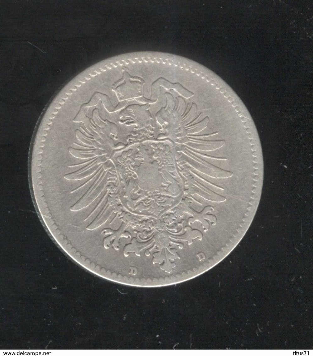 1 Mark Allemagne / Germany 1881 D - 1 Mark