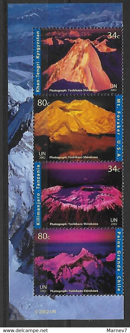 ONU - Nations Unies - New York -  2002 -N° Yvert  878/881 - Année Internationale De La Montagne - Other & Unclassified