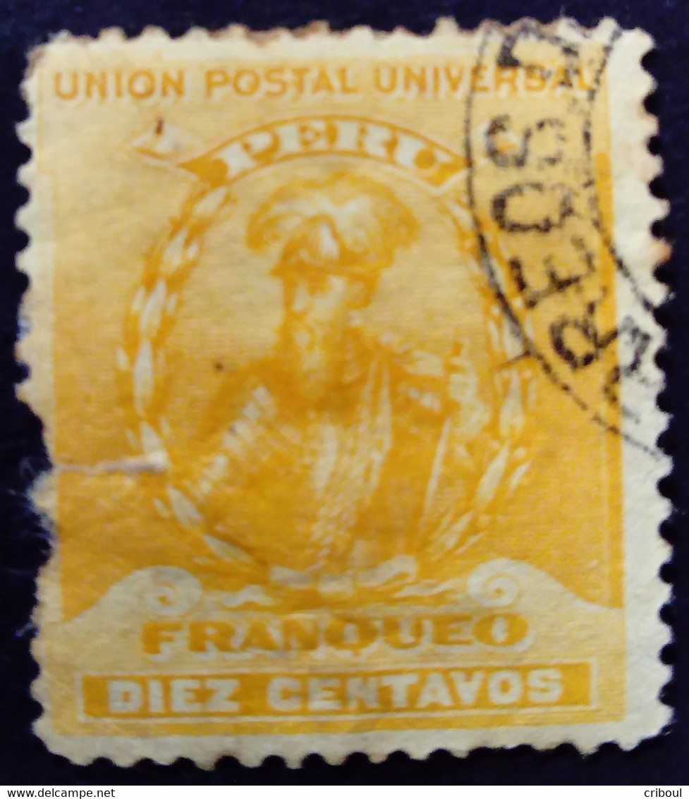 Pérou Peru 1896 Pizarro Yvert 113 O Used - Peru