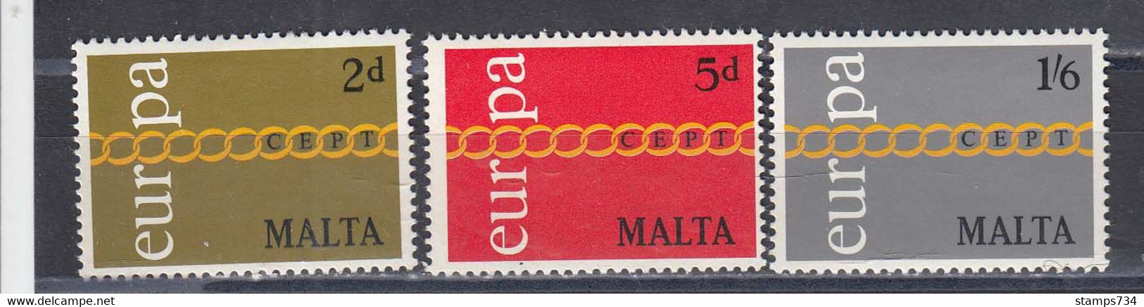 Malta 1971 - Europa CEPT, Mi-Nr. 422/24, MNH** - Malta