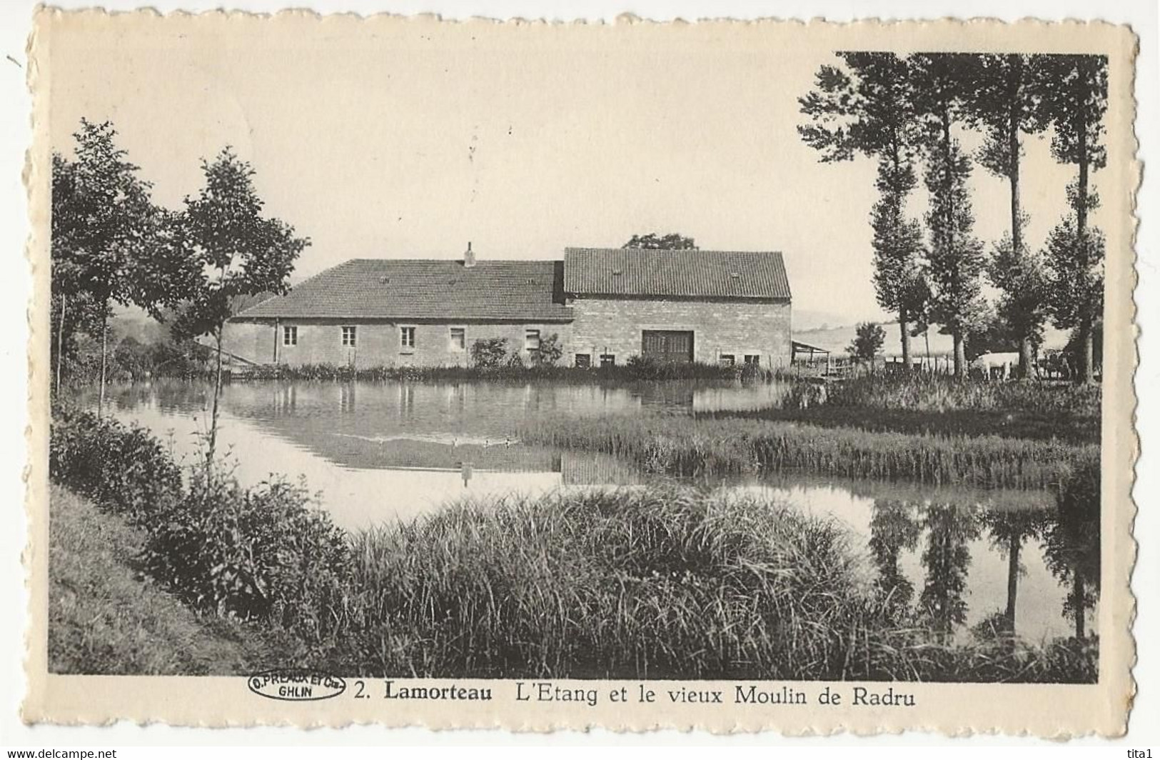 1 - Lamorteau - L' Etang Et Le Vieux Moulin De Radru - Rouvroy