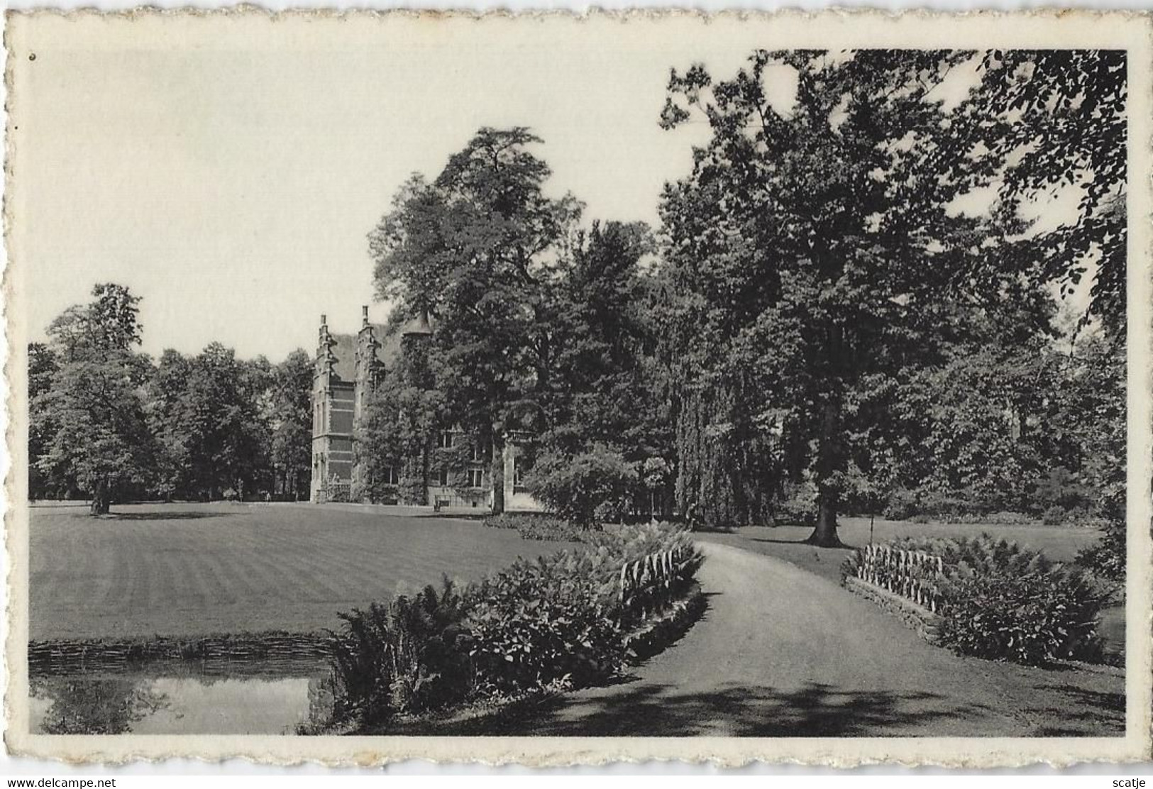 Waasmunster   -   Kasteel En Hovingen  "Blauwendael"  -   1964  Naar   Gent  En Getaxeerd Met Stempel:  Gent - Waasmunster