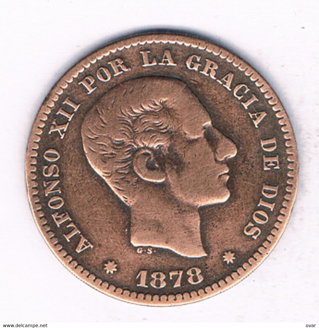 5 CENTIMOS 1878  SPANJE /7624/ - First Minting