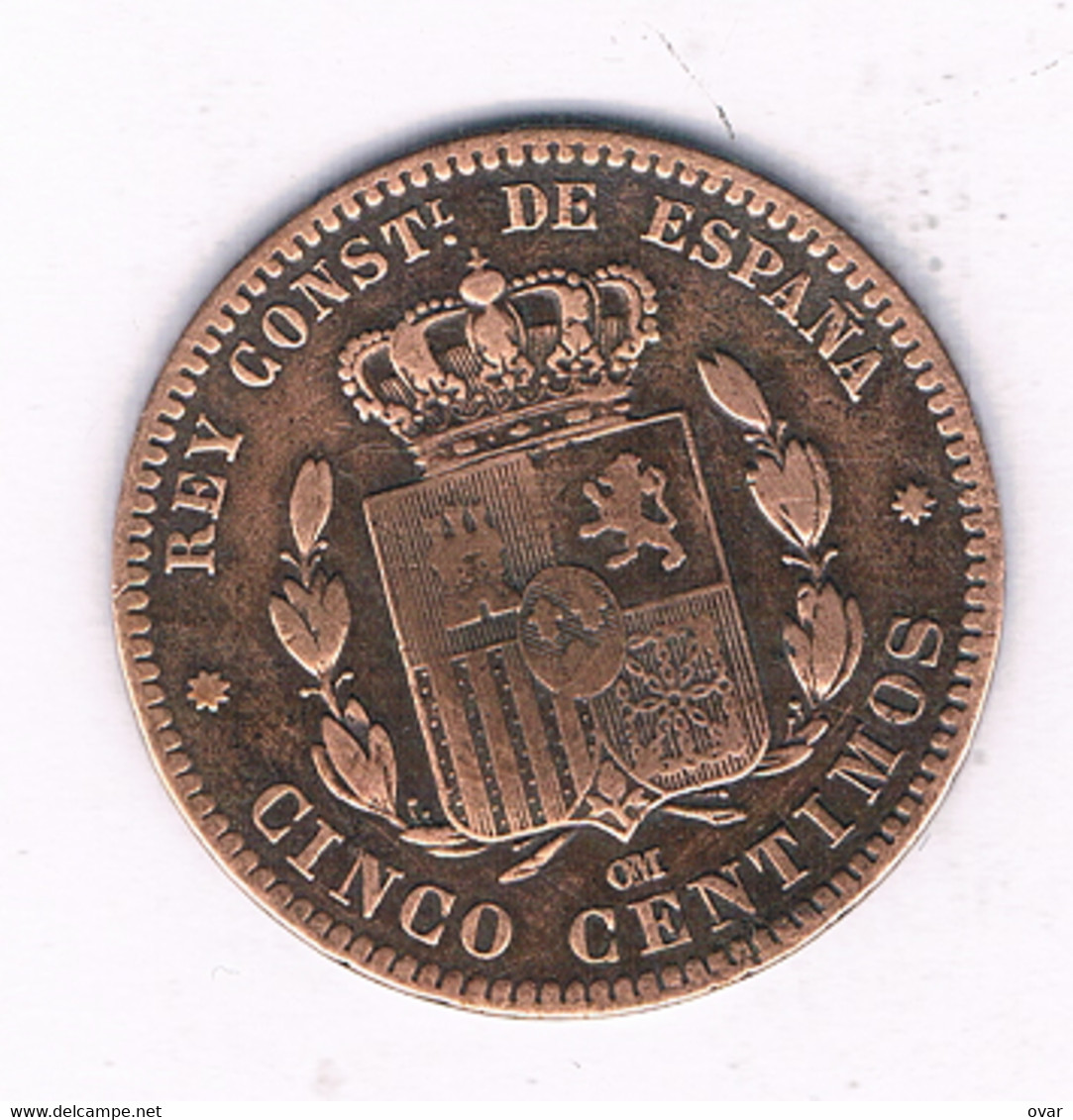 5 CENTIMOS 1878  SPANJE /7624/ - First Minting