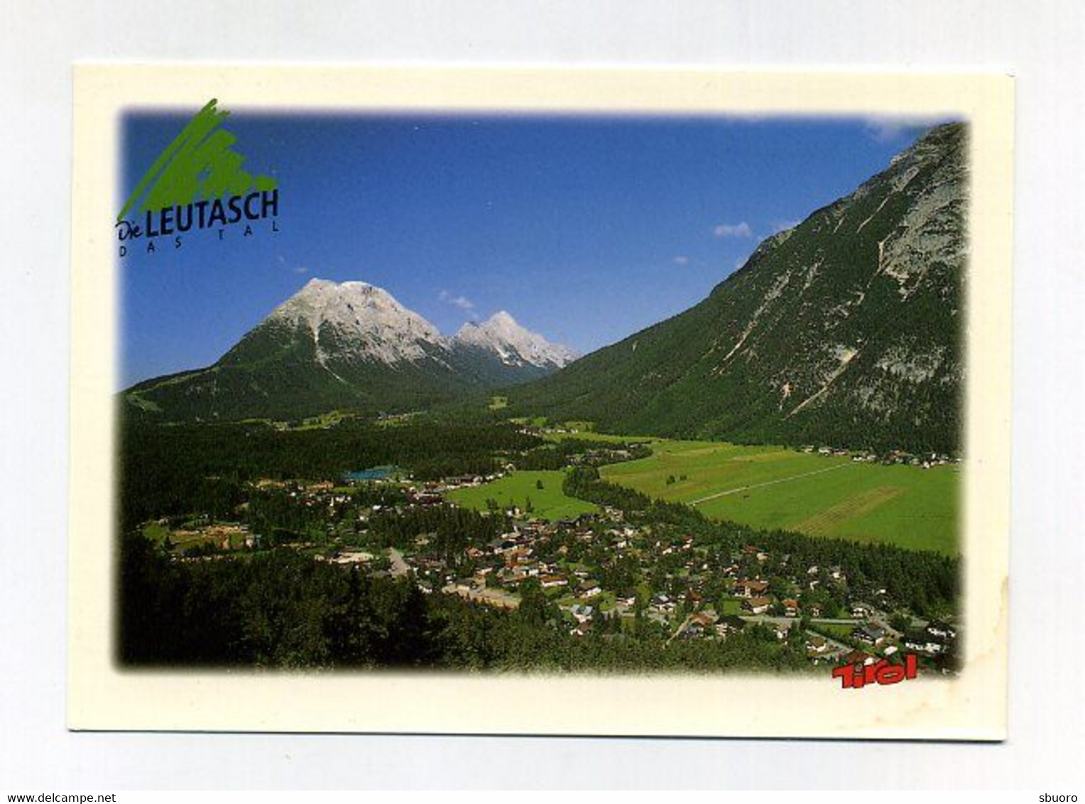 CP Autrichienne Utilisée. Die Leutasch Das Tal, Tirol. Sommerfrische. Aussicht Auf Weidach Gegen Hohe Munde & Gaistal - Leutasch