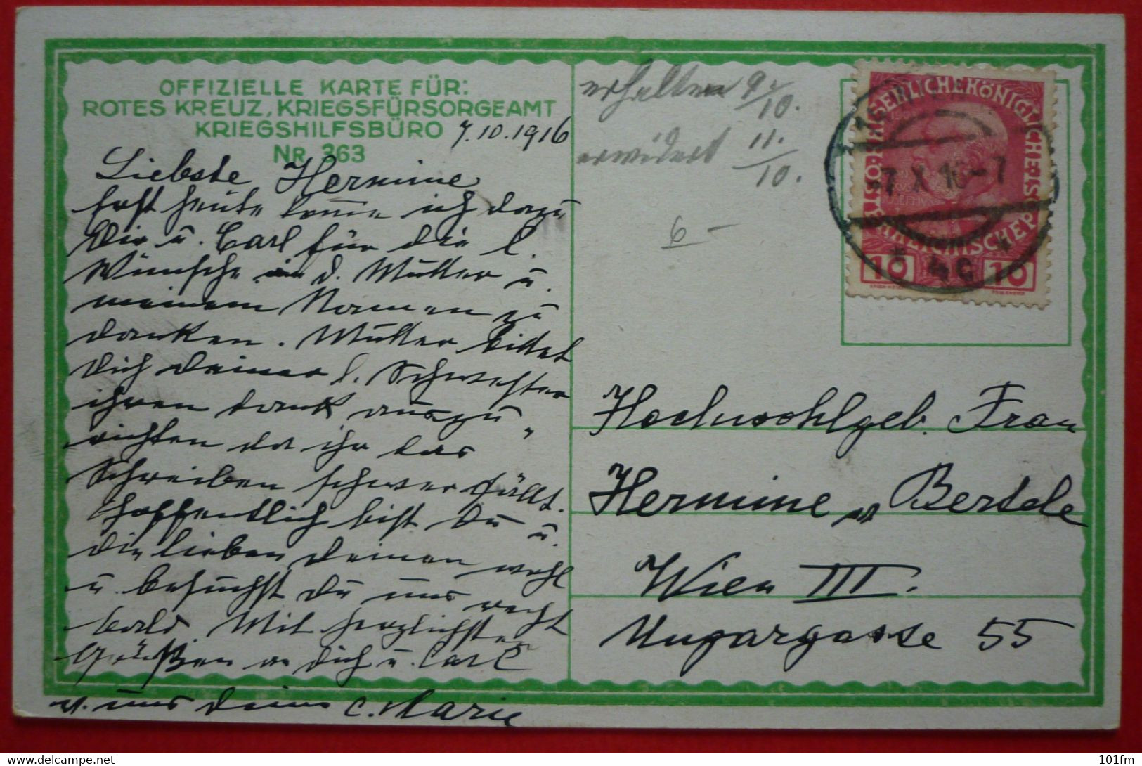 K.u.K. Soldaten, WWI - Offizielle Karte Fur Rotes Kreuz Nr. 363 - Gorz , Gorizia - Italia - Guerra 1914-18