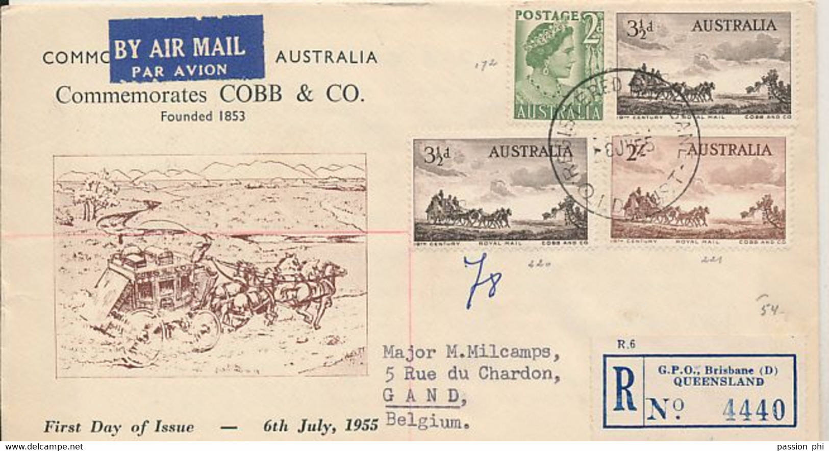 AUSTRALIA FDC 1955 - FDC