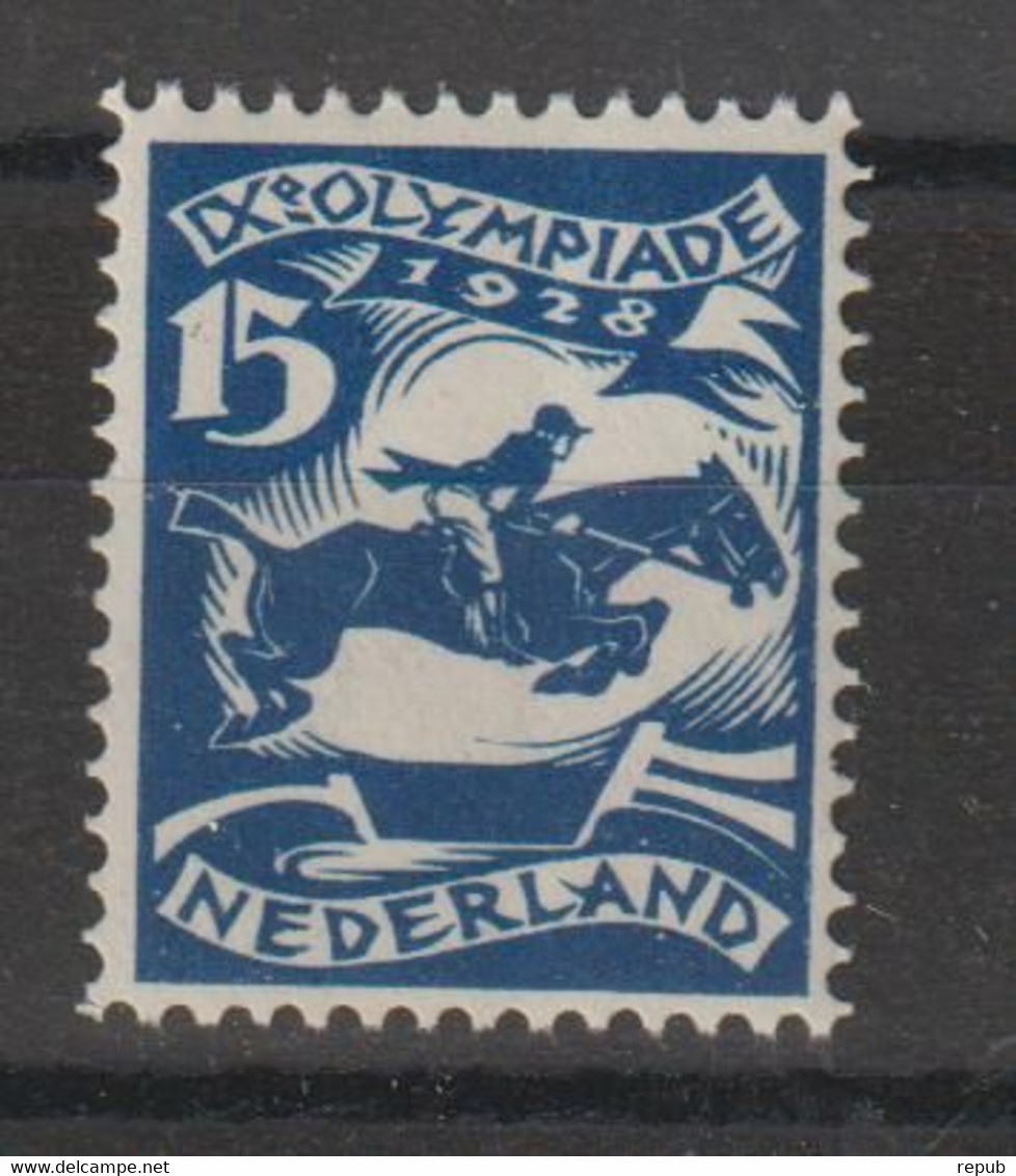 Pays Bas 1928  JO D'Amsterdam 205 Hippisme 1 Val ** MNH - Verano 1928: Amsterdam