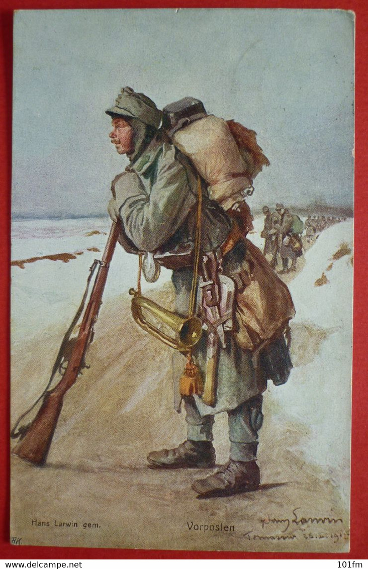 K.u.K. Soldaten, WWI - Offizielle Karte Fur Rotes Kreuz Nr. 402 - Vorposten - Guerra 1914-18