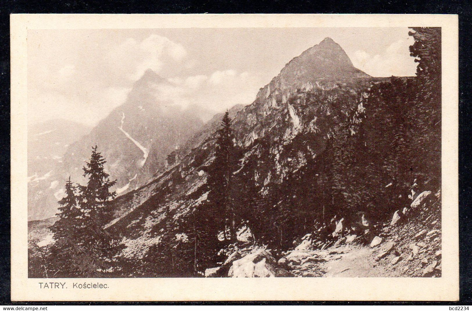 POLAND POLISH MOUNTAIN SCENE FROM THE TATRA RANGE KOSCIELEC POSTCARD PC MINT TATRY POLOGNE POLEN - Polonia