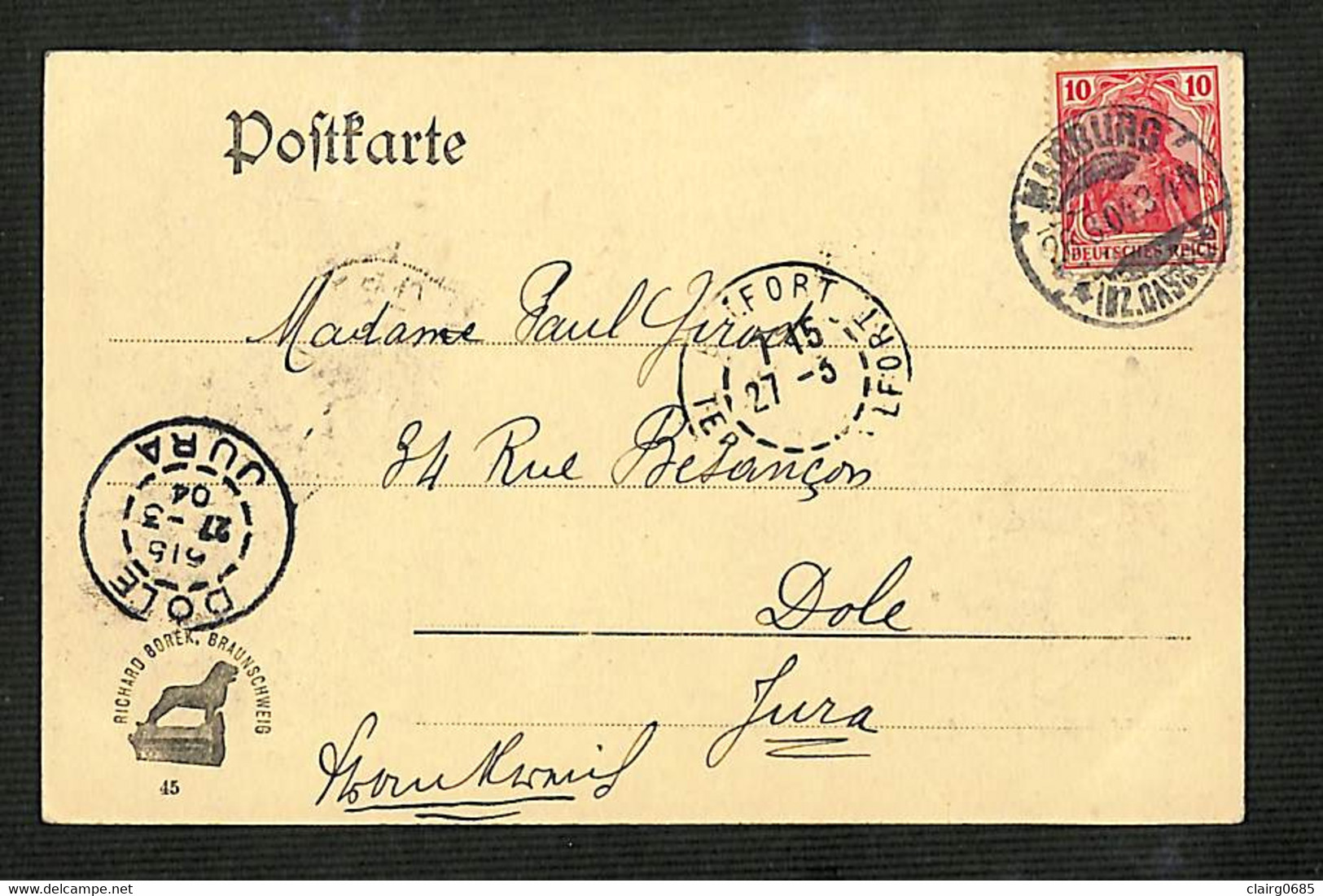 ALLEMAGNE - MARBURG A. L. - Am Bahnhof - 1904 - RARE - Marburg